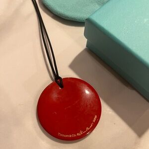 Tiffany & Co Elsa Peretti red pendant